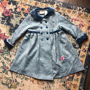 Vintage Little Bitty Girls Peacoat